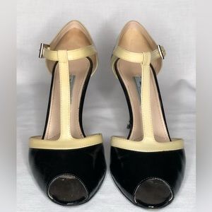 Prada Colorblock T-strap Pumps